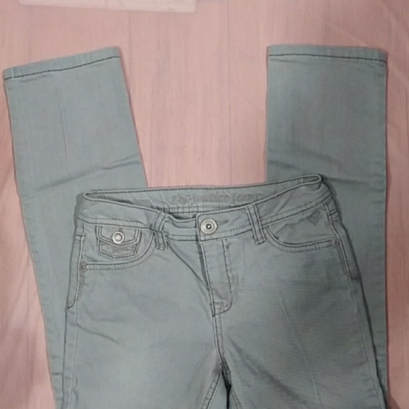 Justice Jeans Girl Gray Jeans Sz 12 S - Picture 3 of 7